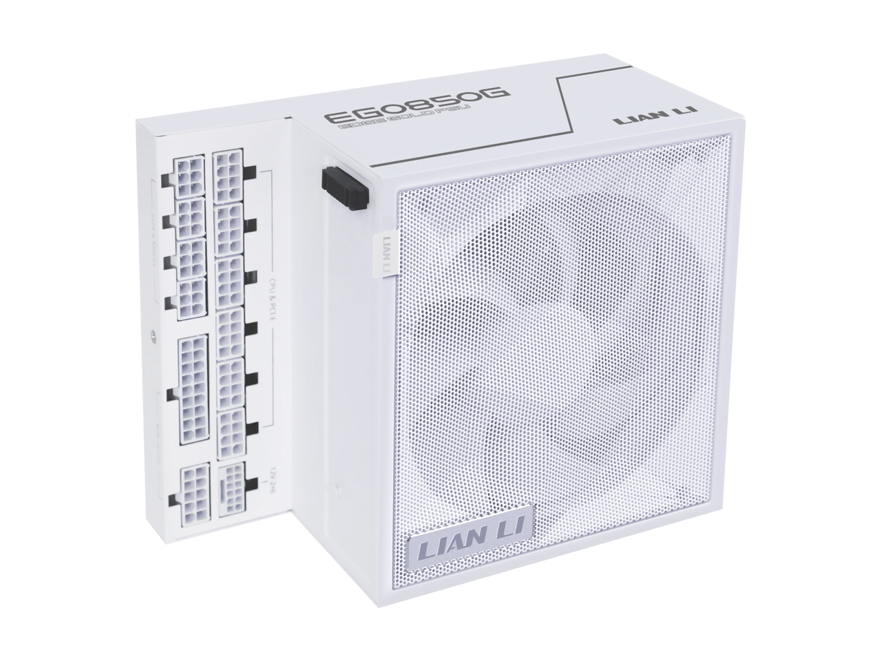 Lian Li - EDGE850W White - ATX 3.1, PCIE 5.1, Gold Efficiency, Low-Noise, L-Shape (EG0850G.W)