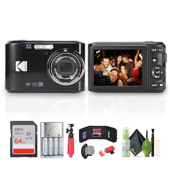 Bundle Kodak Pixpro FZ45 Digital Camera in Black (FZ45BK) with Bundle Kodak Pixpro FZ45 Digital Camera in Black (FZ45BK) with
