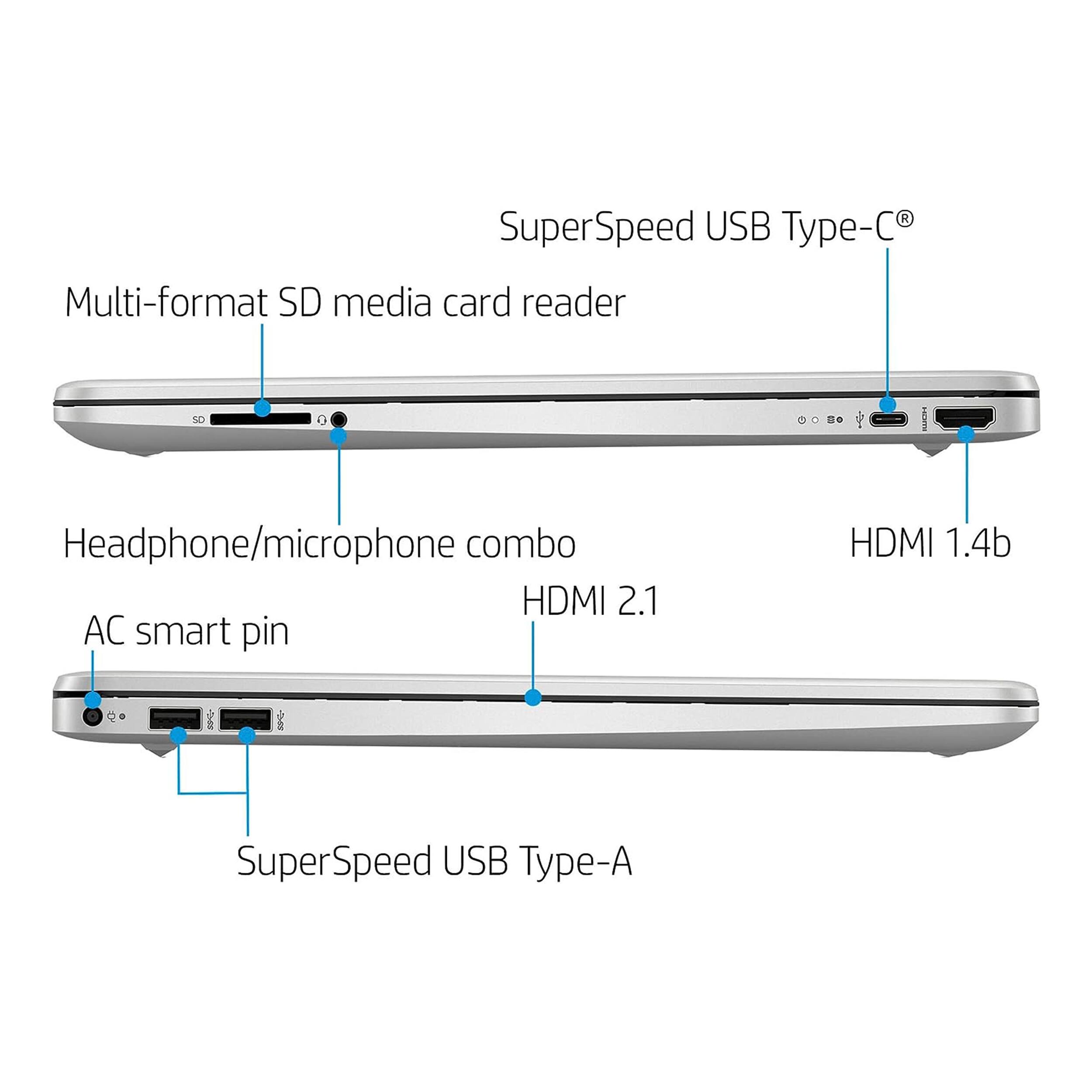 A SuperSpeed USB Type-C® Multi-format SD media card reader  
Headphone/microphone combo  
AC smart pin  
HDMI 2.1  
HDMI 1.4b  
SuperSpeed USB Type-A