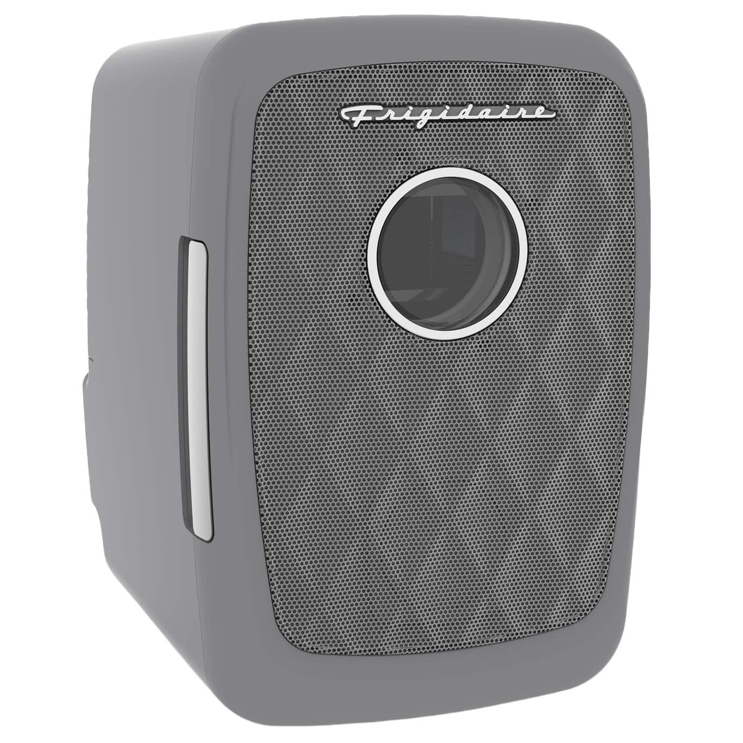 Frigidaire - 0.14-Cu. Ft. Mini Fridge Bluetooth Speaker Grille Door - Pewter