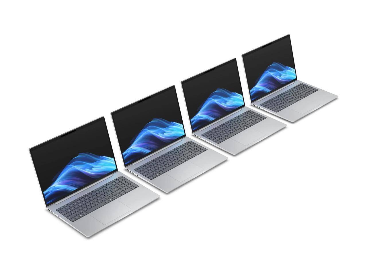 Alt View 8. HP - HP EliteBook 8 G1a 16" Copilot+ PC - AMD Ryzen 5 PRO - 16 GB - 512 GB SSD - Windows 11 Pro - Glacier Silver.