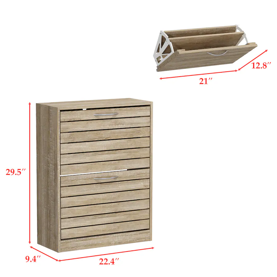 Rustic Flip Shoe Rack Famapy Shoe Cabinet Flip Down Desigh Shoe Racks Rustic Charm, Smart ...