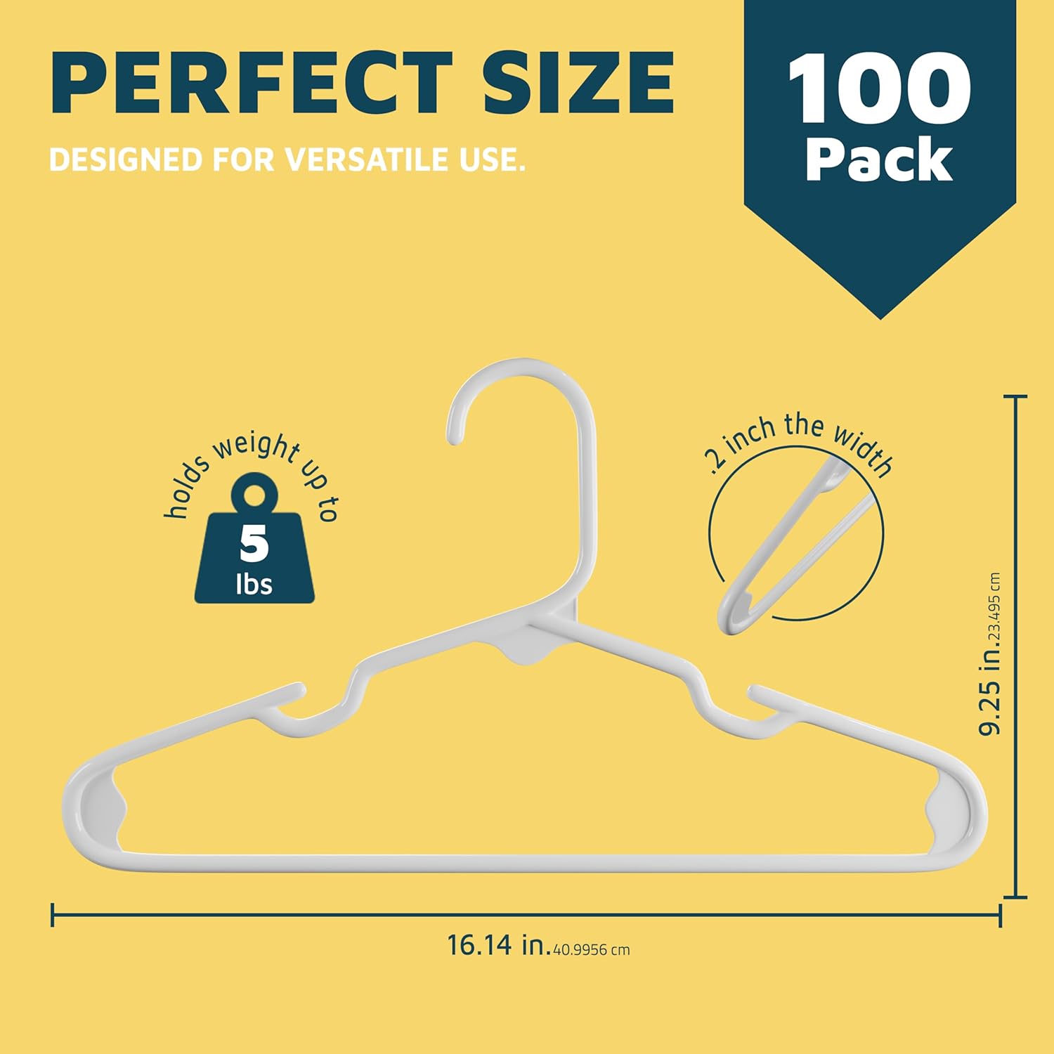 PERFECT SIZE 100 Pack DESIGNED FOR VERSATILE USE. Pack weight holds up to 5 lbs 2. inch the width 9.25 cm -23.495 in 16.14 in.40.9956cm