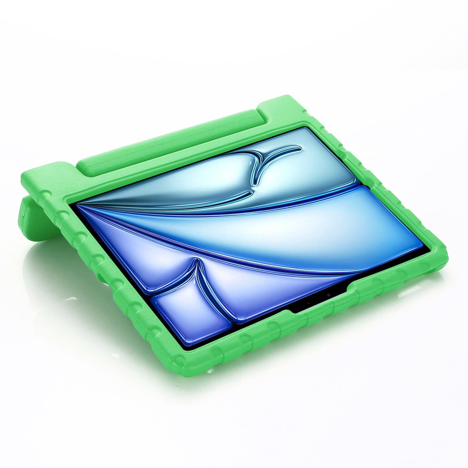 Alt View 1. UUCOVER - Kid-Friendly Tablet Protective Case for Apple iPad Air 11-inch M4 M3 M2 2026/2025/2024 with Convertible Handle Kickstand - Green.