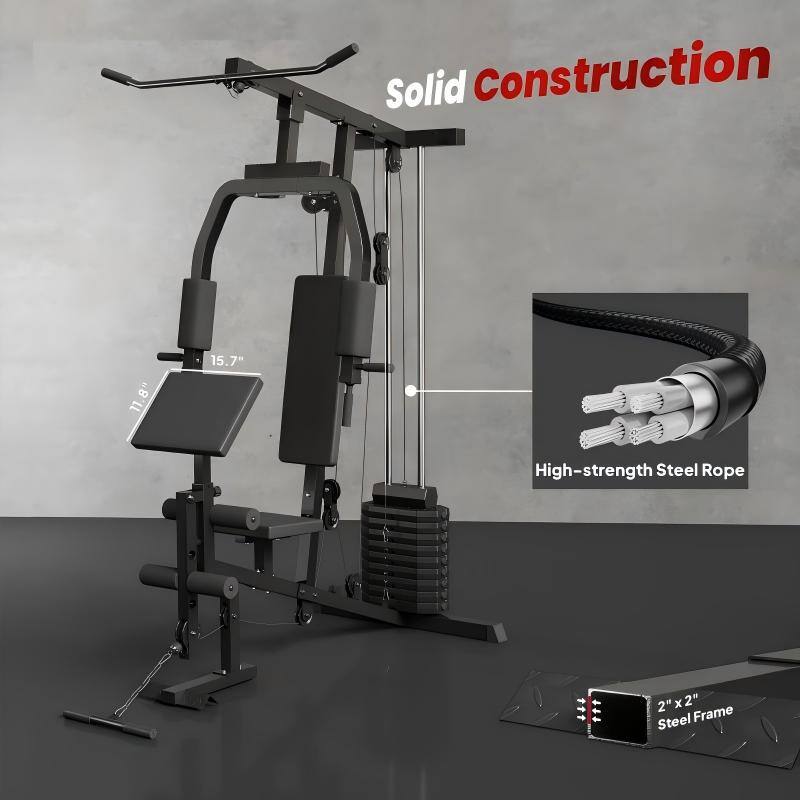 Solid Construction  
11.8"  
8 LL  
15.7"  
High-strength Steel Rope  
2"x2"  
2" x 2" Steel Frame
