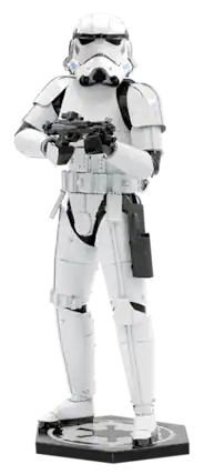 Front. Metal Earth - Metal Earth Premium Series Star Wars Stormtrooper 3D Metal Model Kit Fascinations - Silver.