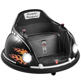 Best Choice Products - 6V Kids Ride On Bumper Car Toy w/ Remote Control, Harness, Lights, 360 Degree Spin - Black