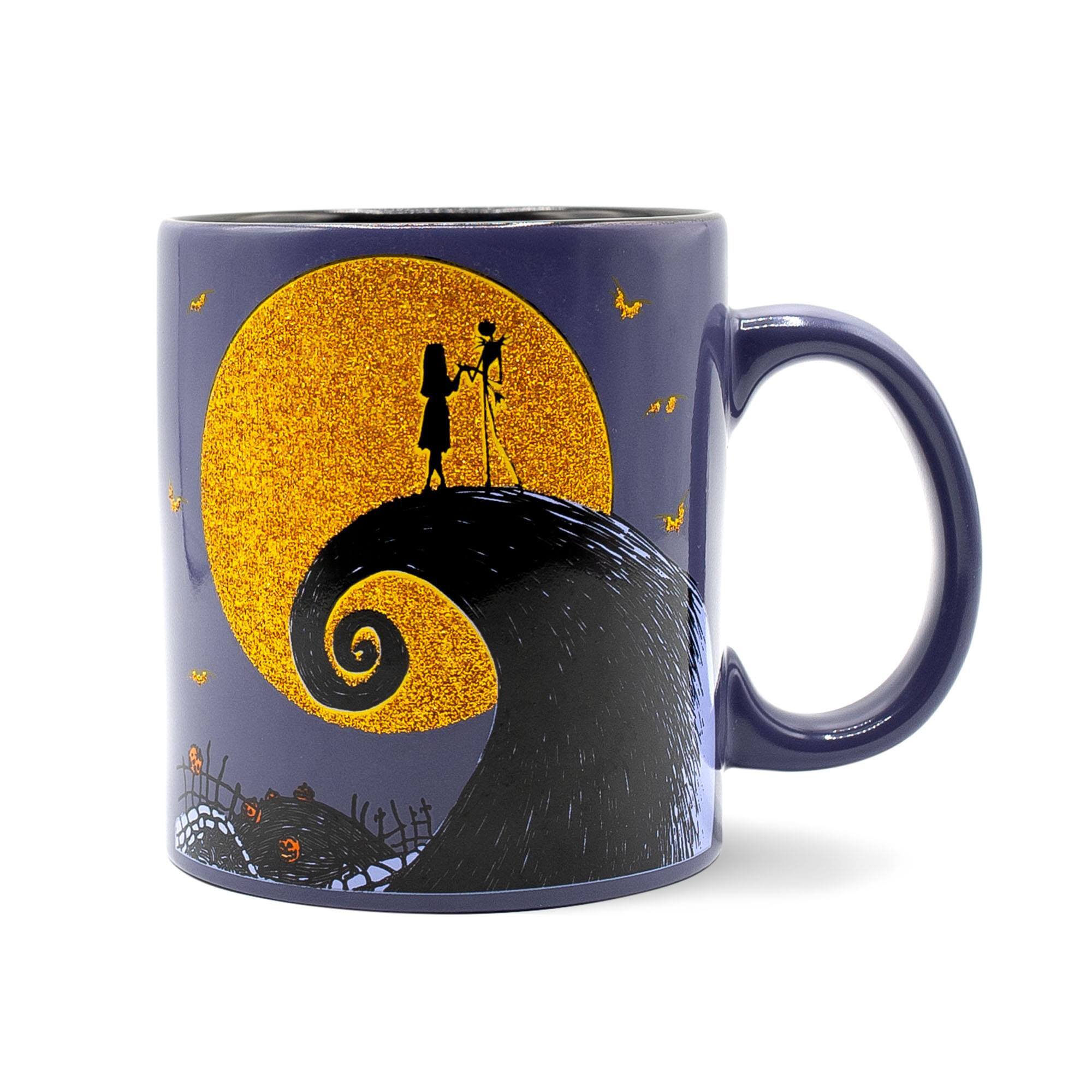 Disney - The Nightmare Before Christmas Ceramic Glitter Mug | Holds 20 Ounces - Purple