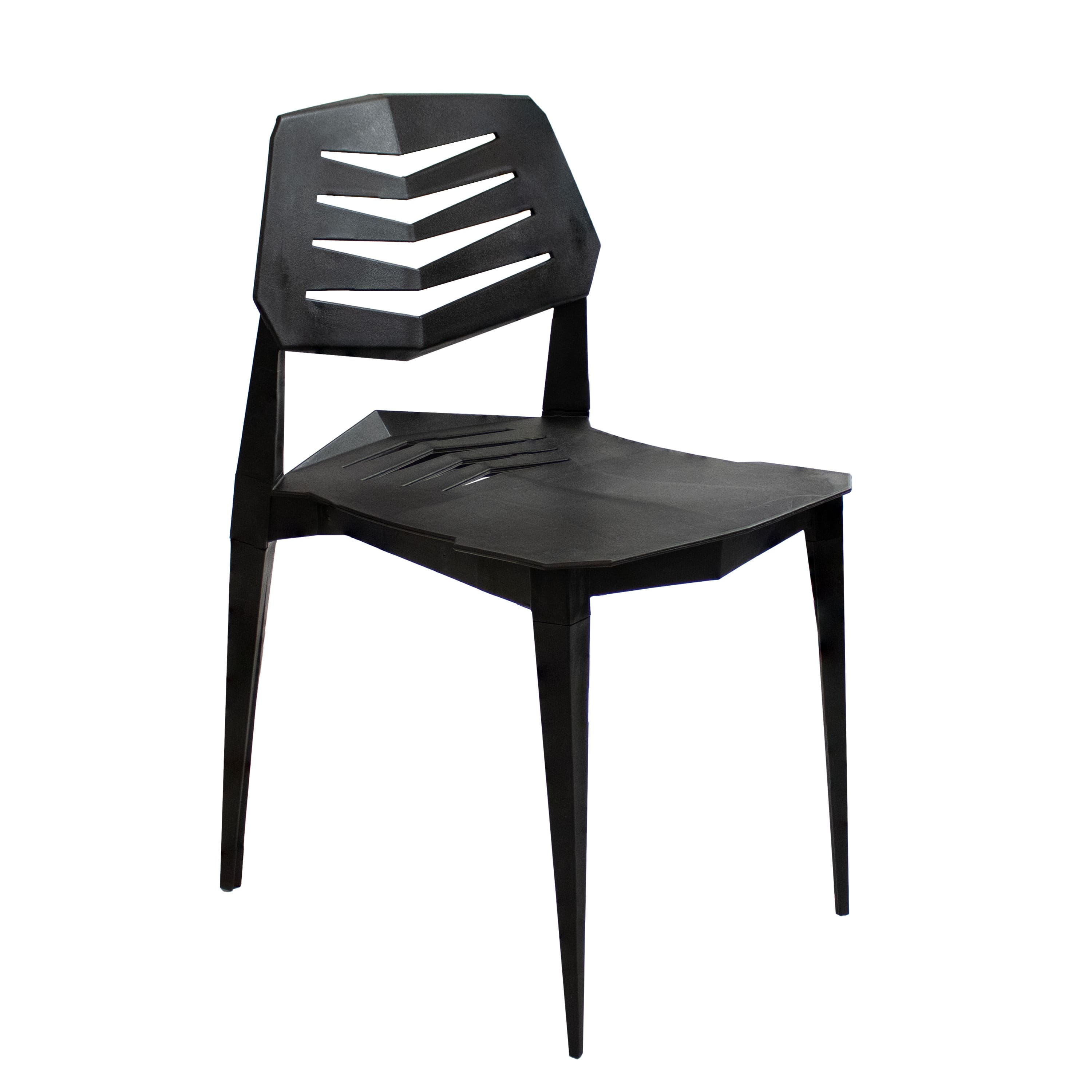 Sunnydaze - Matisse Polypropylene Outdoor Dining Chair - Black