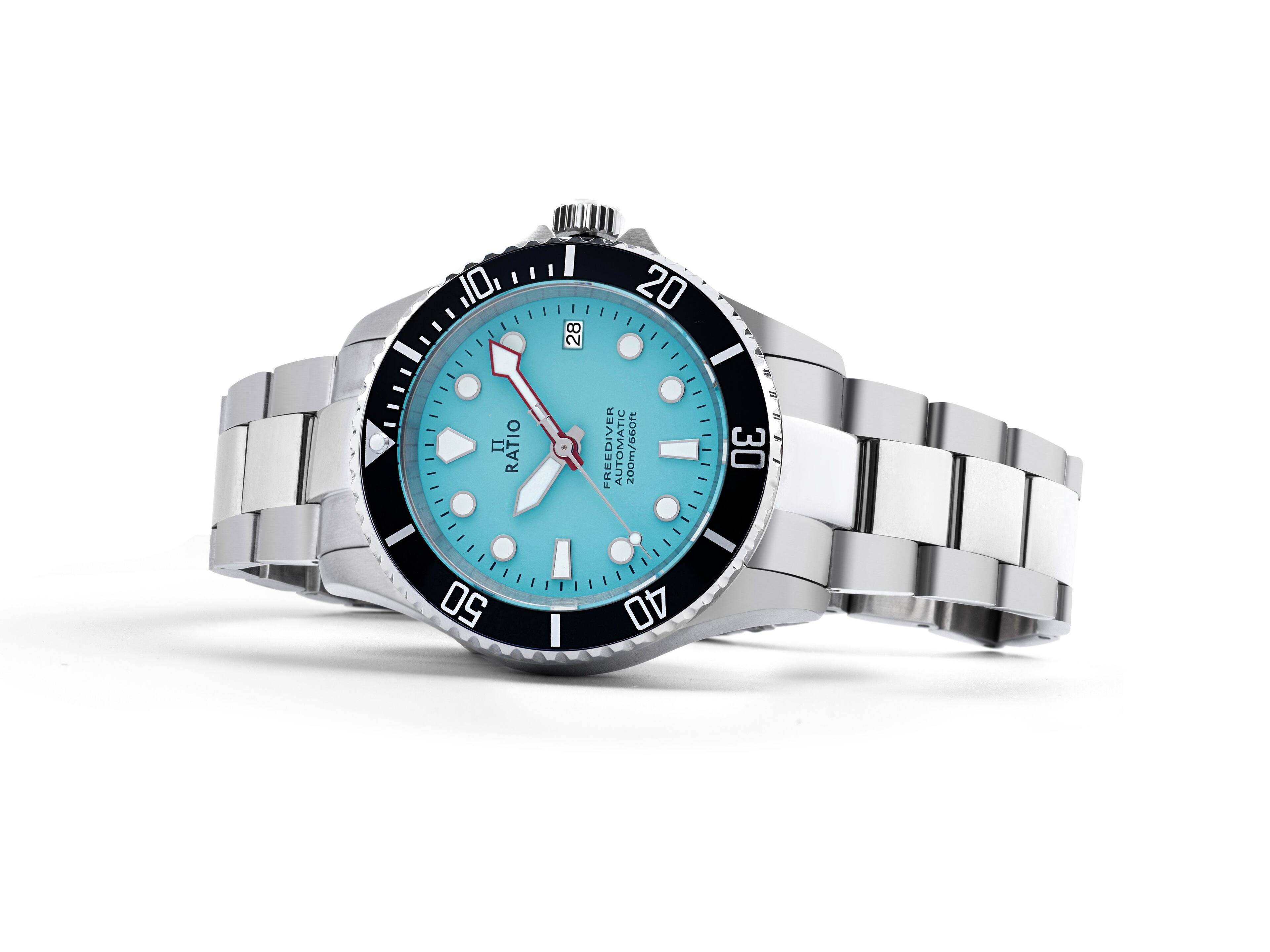 IO, II RATIO - 50 28 20  
FREEDIVER AUTOMATIC 200m/660ft - 30 - 40