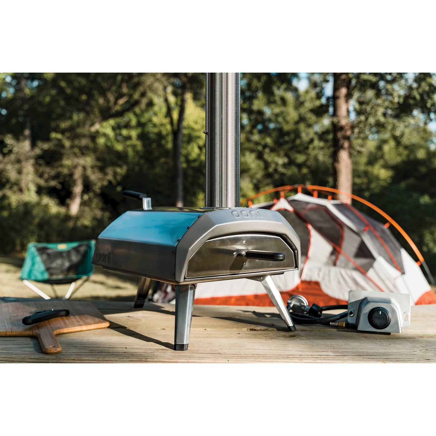 Accessories. Ooni - Karu 12 Gas Burner - Silver.