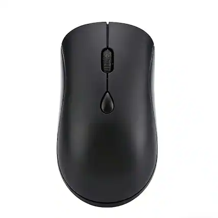 Front. SKRAN - Wireless 2.4G Bluetooth Dual-Mode Rechargeable Silent Mouse -Ergonomic for Office, Home(Windows/Mac/Android) - Black.