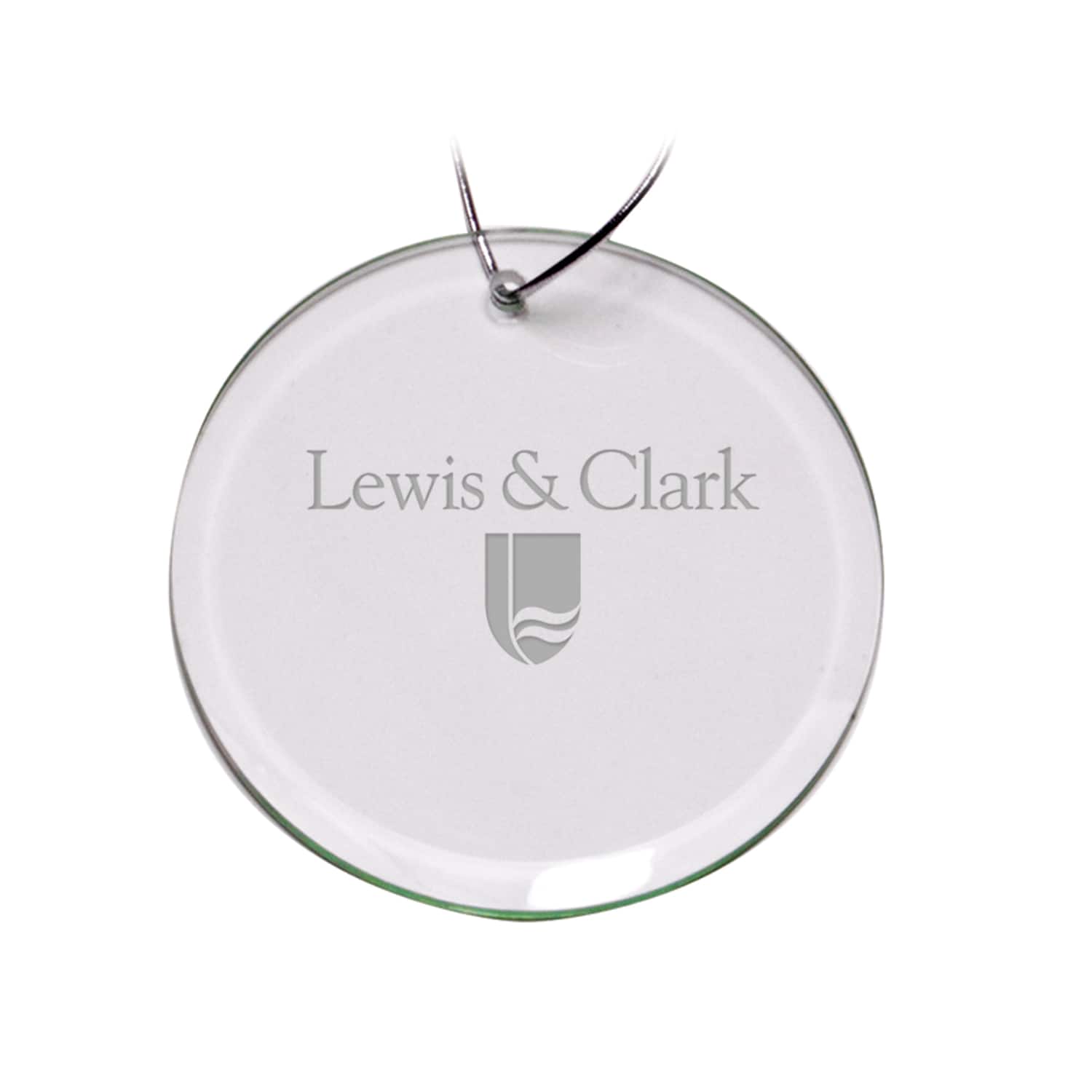 Jardine - Lewis & Clark College Pioneers 3'' Glass Round Ornament - Multicolor