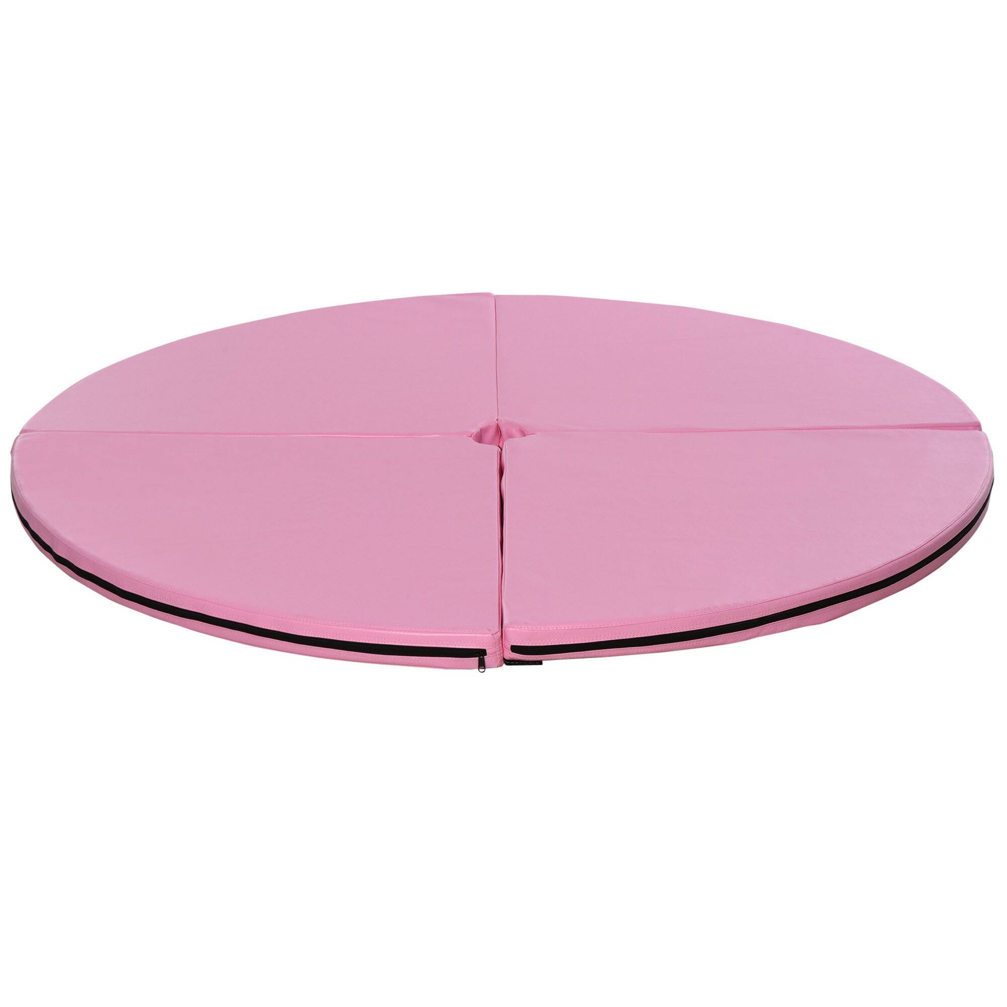 Alt View 4. Soozier - Soozier Pole Dance Mat, 2"T x 5'W Folding Pole Crash Mat for Home, Lightweight and Foldable, Pink - Pink.