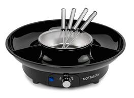 Nostalgia - 10-oz. Fondue Party Set - Black