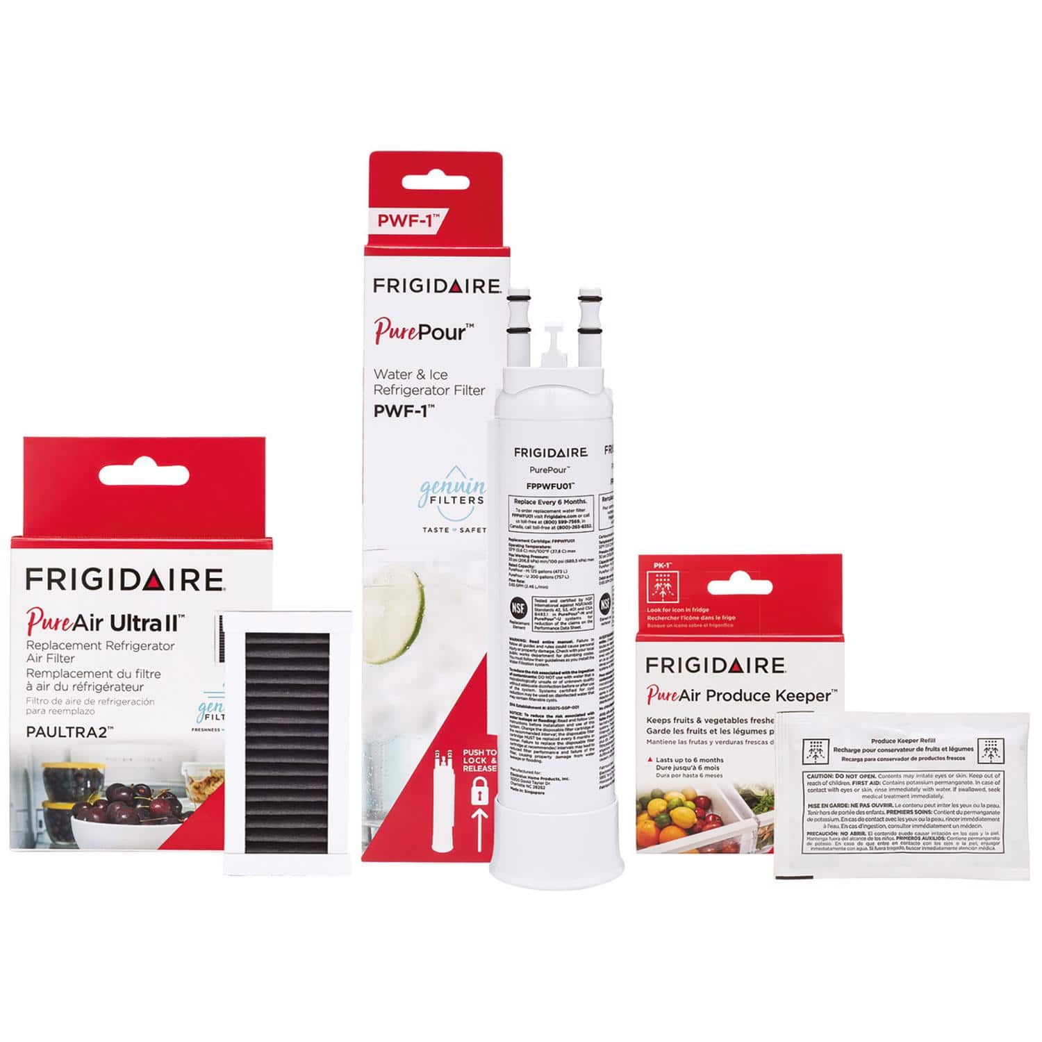 Electrolux - Refrigerator Water/Air Replacement Filter With Produce Keeper Combo Kit price history on PriceWatchPro