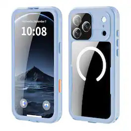 UUCOVER - Waterproof Case for Apple iPhone 18 Pro Max,Shockproof Underwater Built-in Screen Protector Compatible with MagSafe Case - Lightblue