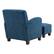 Alt View 12. OSP Home Furnishings - Aiden Chair & Ottoman Herringbone - Navy.