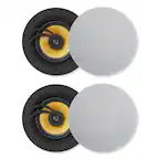 Front. Lithe Audio - Bluetooth Wireless 6.5 In. Ceiling Speaker (2 Master & 2 Passives) - Black.