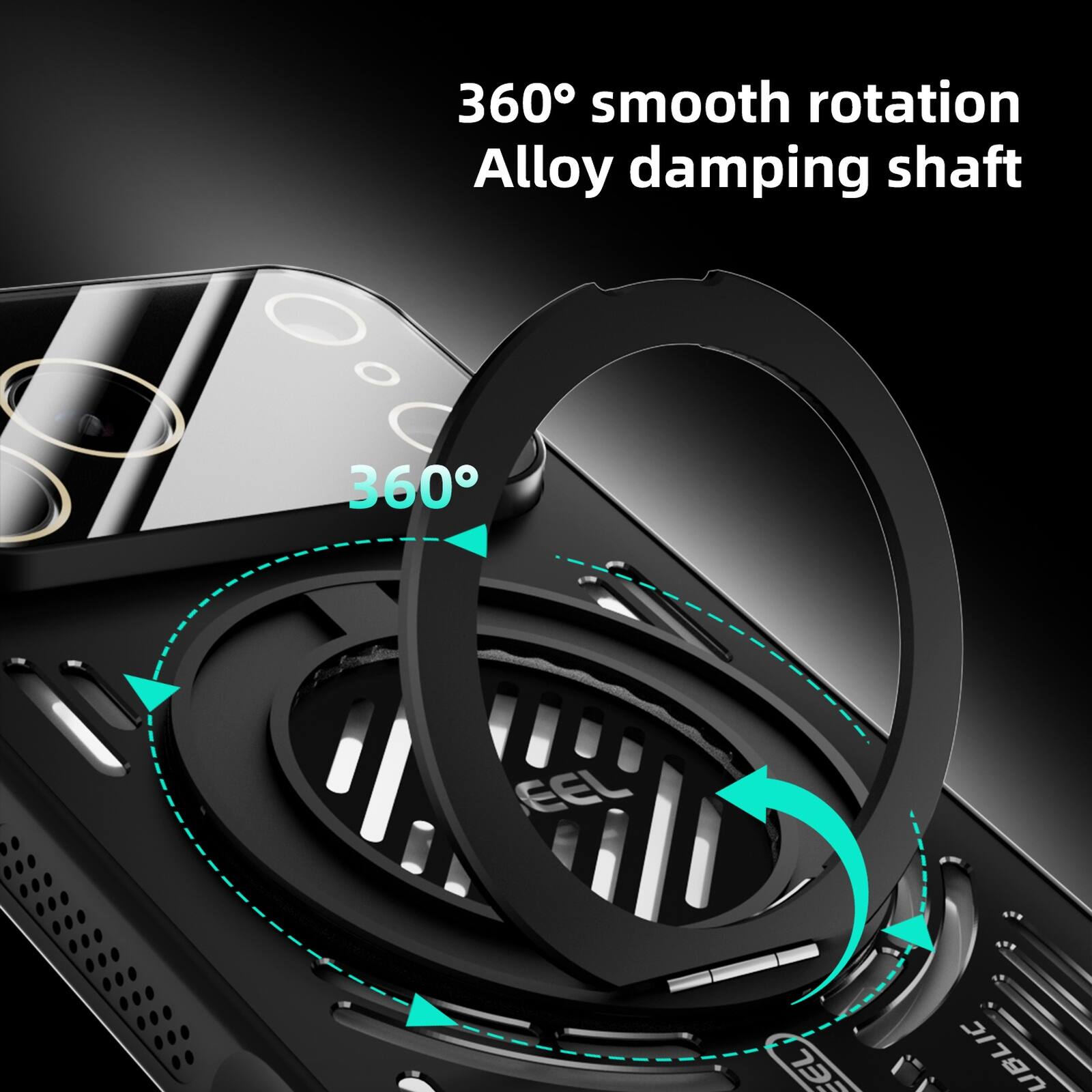 360° smooth rotation Alloy damping shaft