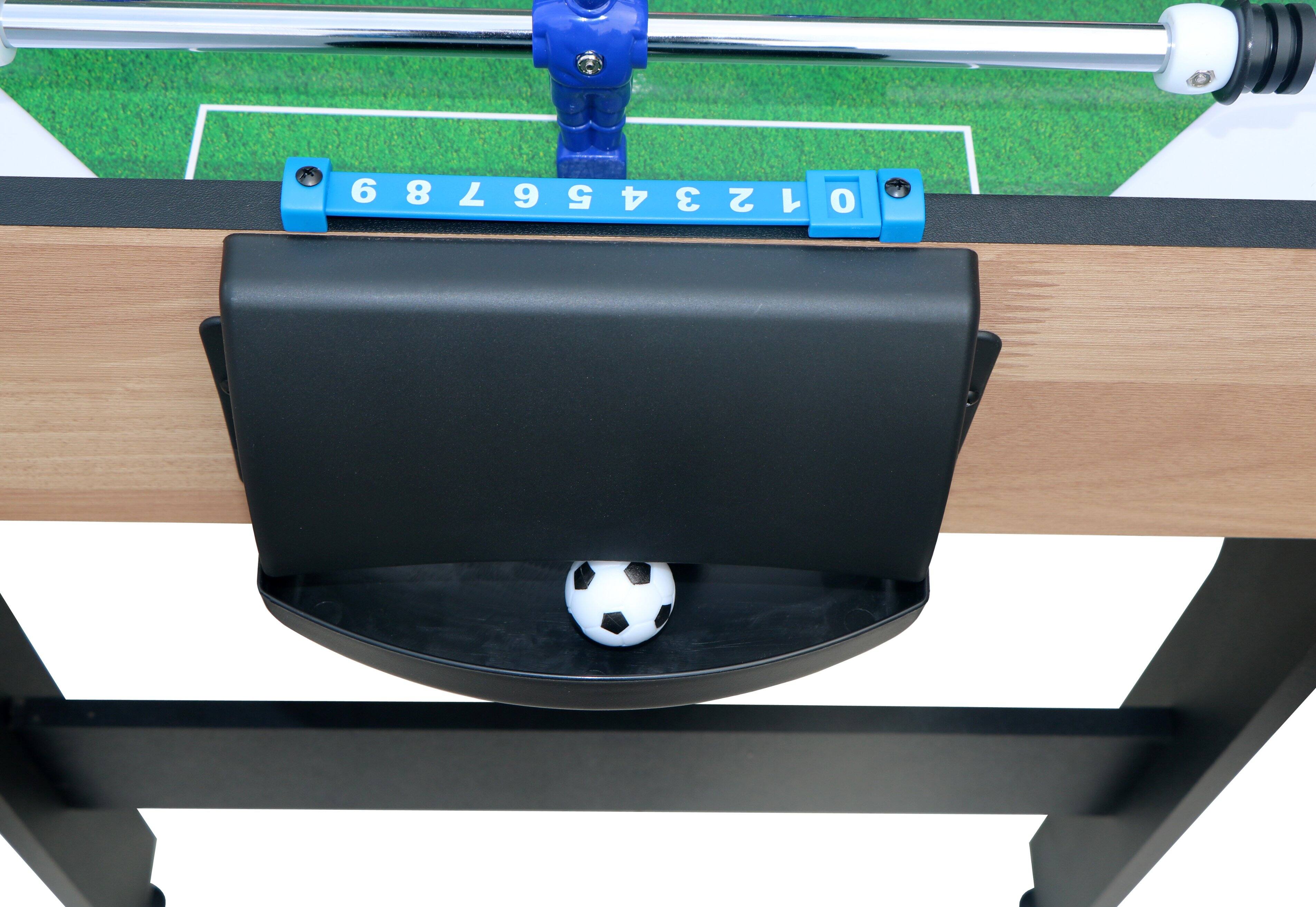 Alt View 6. ELEMENT ACE - 5Ft Foosball Table - Arcade Game Table for Family Game Rooms & Recreation - Brown+White.