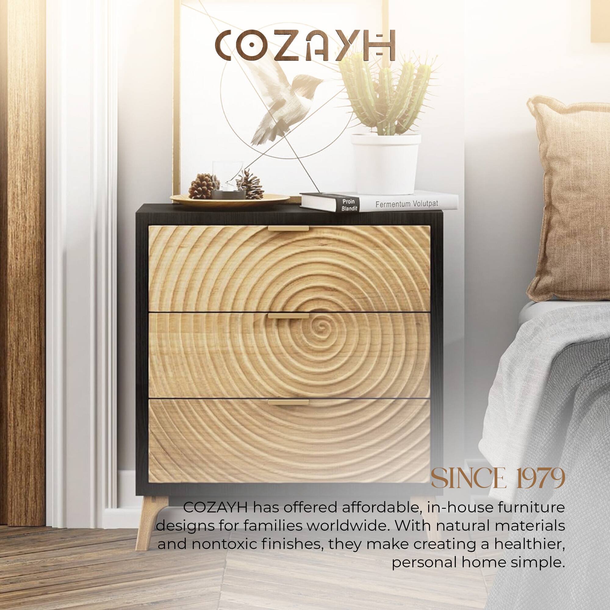 COZAYH  
Proin Biandi Fermentum Volutpat SINCE 1979  

COZAYH has offered affordable, in-house furniture designs for families worldwide. With natural materials and nontoxic finishes, they make creating a healthier, personal home simple.