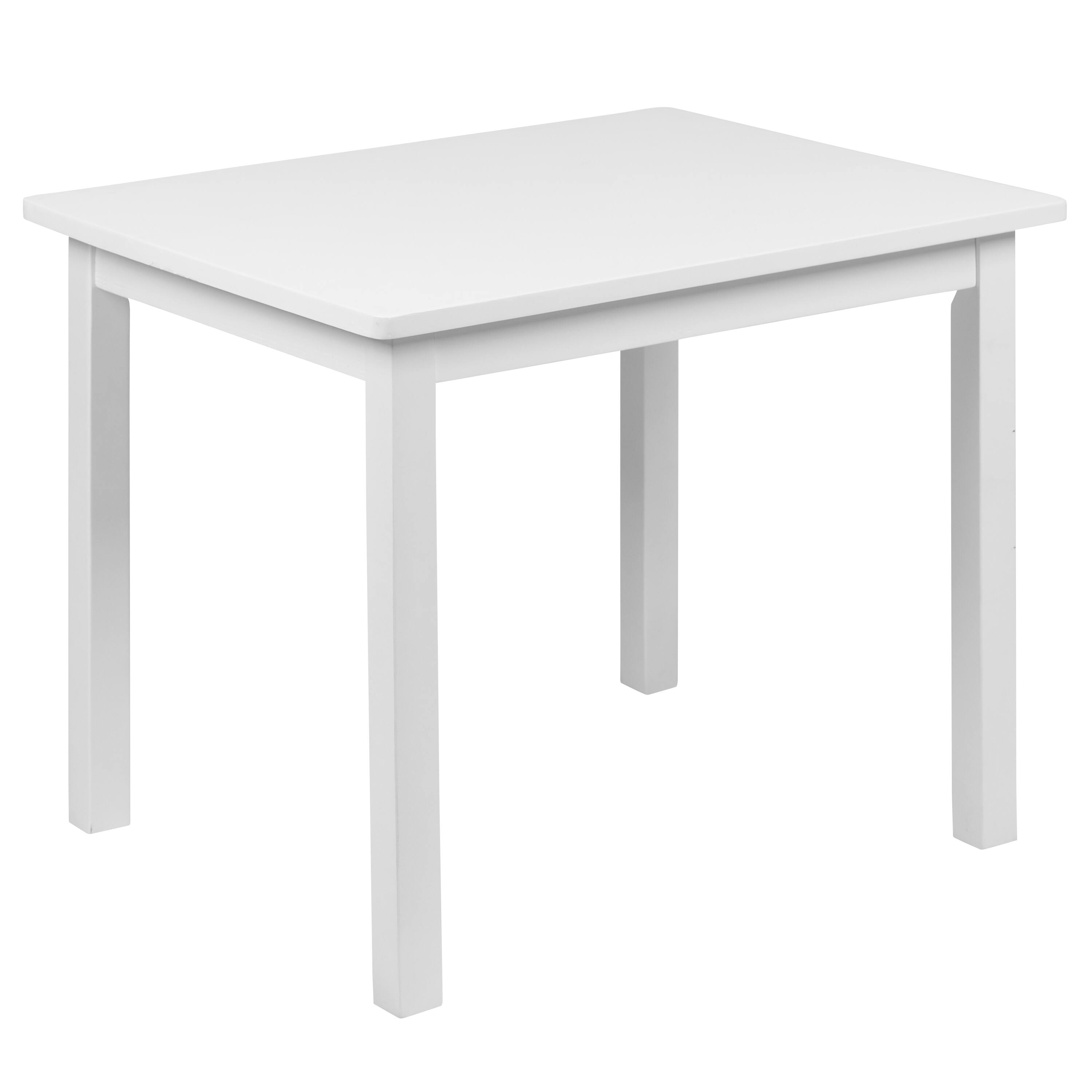Alt View 23. Alamont Home - Kids Solid Hardwood Table and Chair Set for Playroom, Bedroom, Kitchen - 3 Piece Set - White.