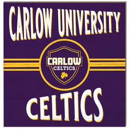 Jardine - Carlow University Celtics 10'' x 10'' Retro Team Sign - Purple