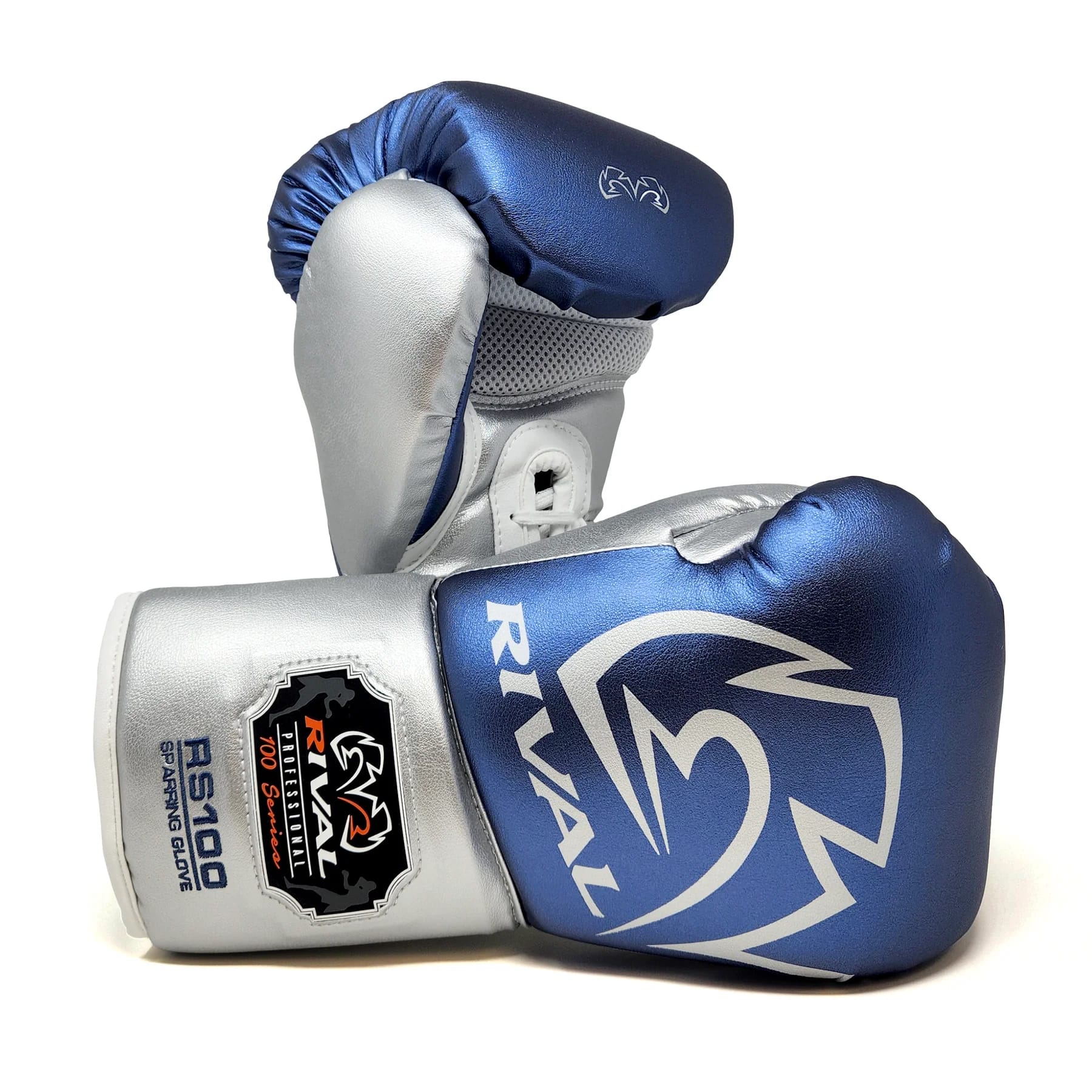 RIVAL - Boxing RS100 Pro Lace-Up Sparring Gloves - 16 oz. - Blue/Silver price history on PriceWatchPro