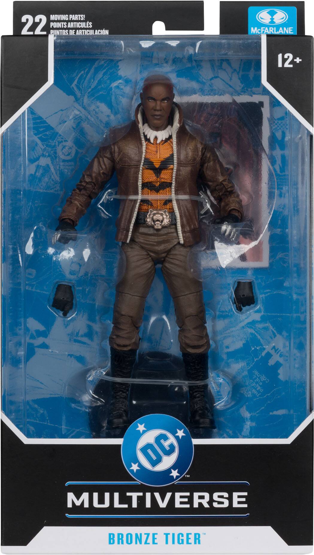 MOVING PARTS!  
22 POINTS DE ARTICULACIÓN  
22 POINTS ARTICULS  
22 POINTS DE ARTICULATION  
McFARLANE  
12+  
DC MULTIVERSE  
BRONZE TIGER