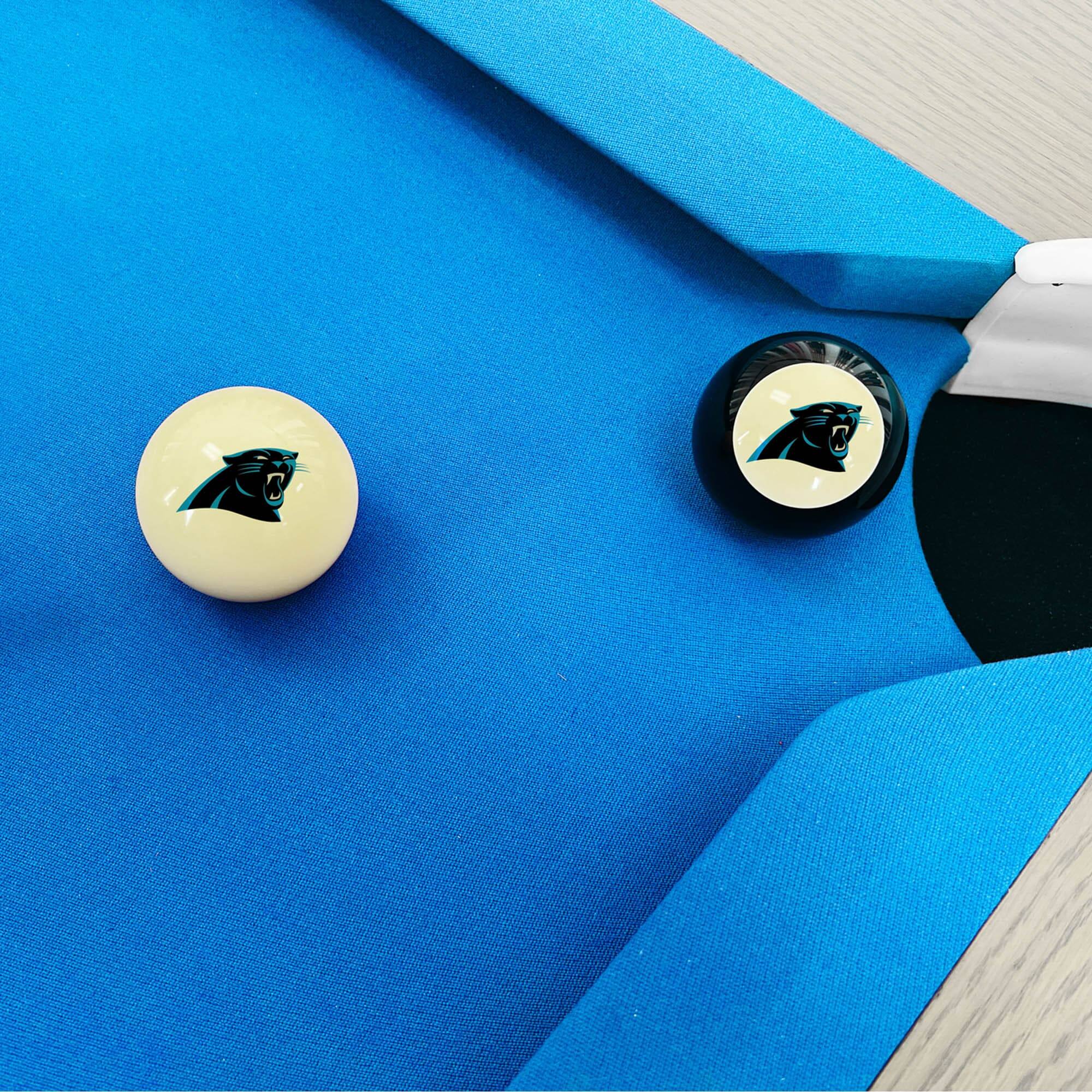 Alt View 2. Imperial - Carolina Panthers Logo Cue Ball & 8 Ball Combo Set - White.