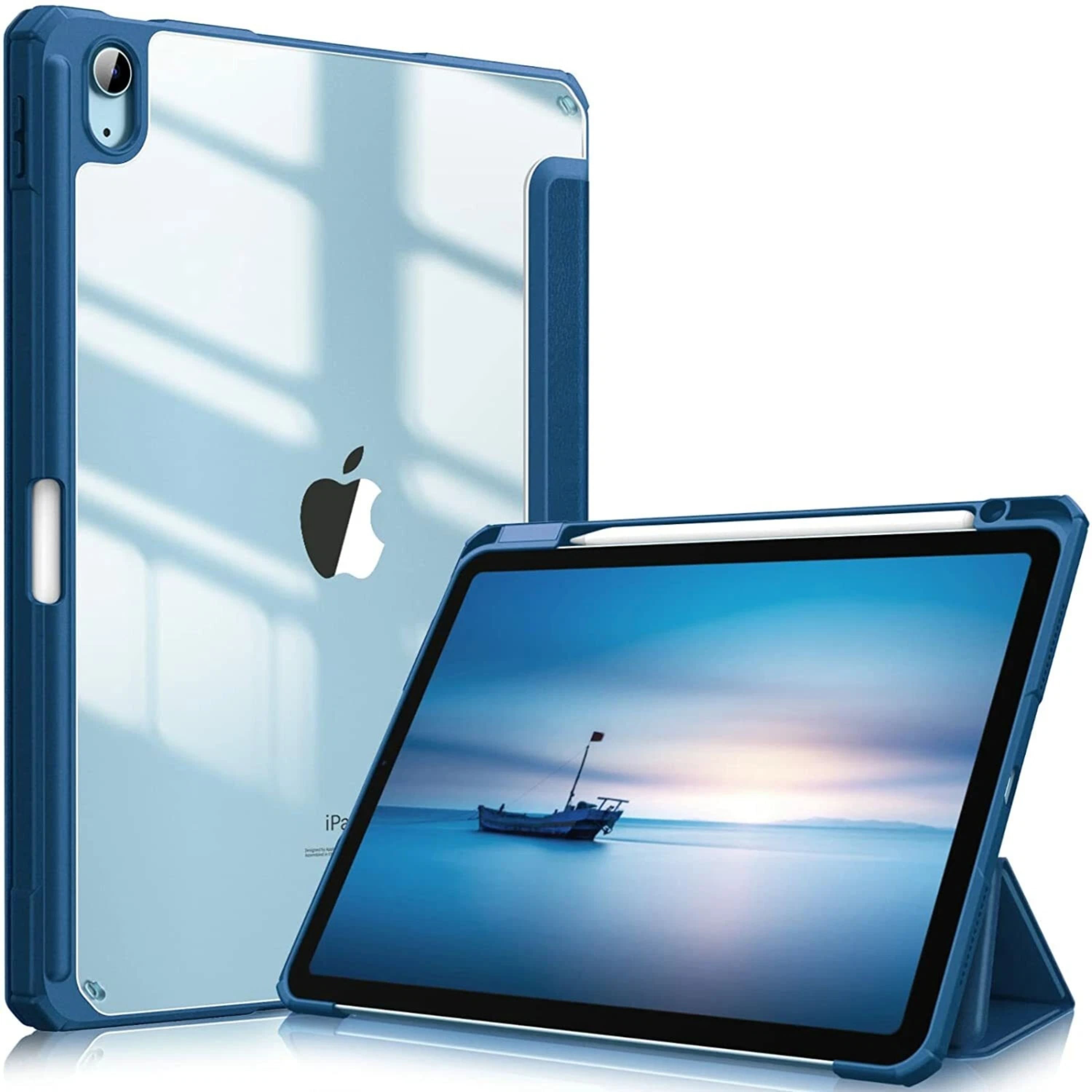 Kitcheniva - Shockproof Hybrid Slim Case For iPad Air 11 Inch M2 2024 With Pencil Holder - Marine Blue price history on PriceWatchPro