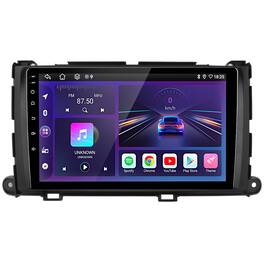 Junsun - For Toyota Sienna 2011-2014 9" 6+128GB carplay 8 Core Android 15 Car Stereo Radio GPS Navi WIFI RDS SWC FM BT - Black