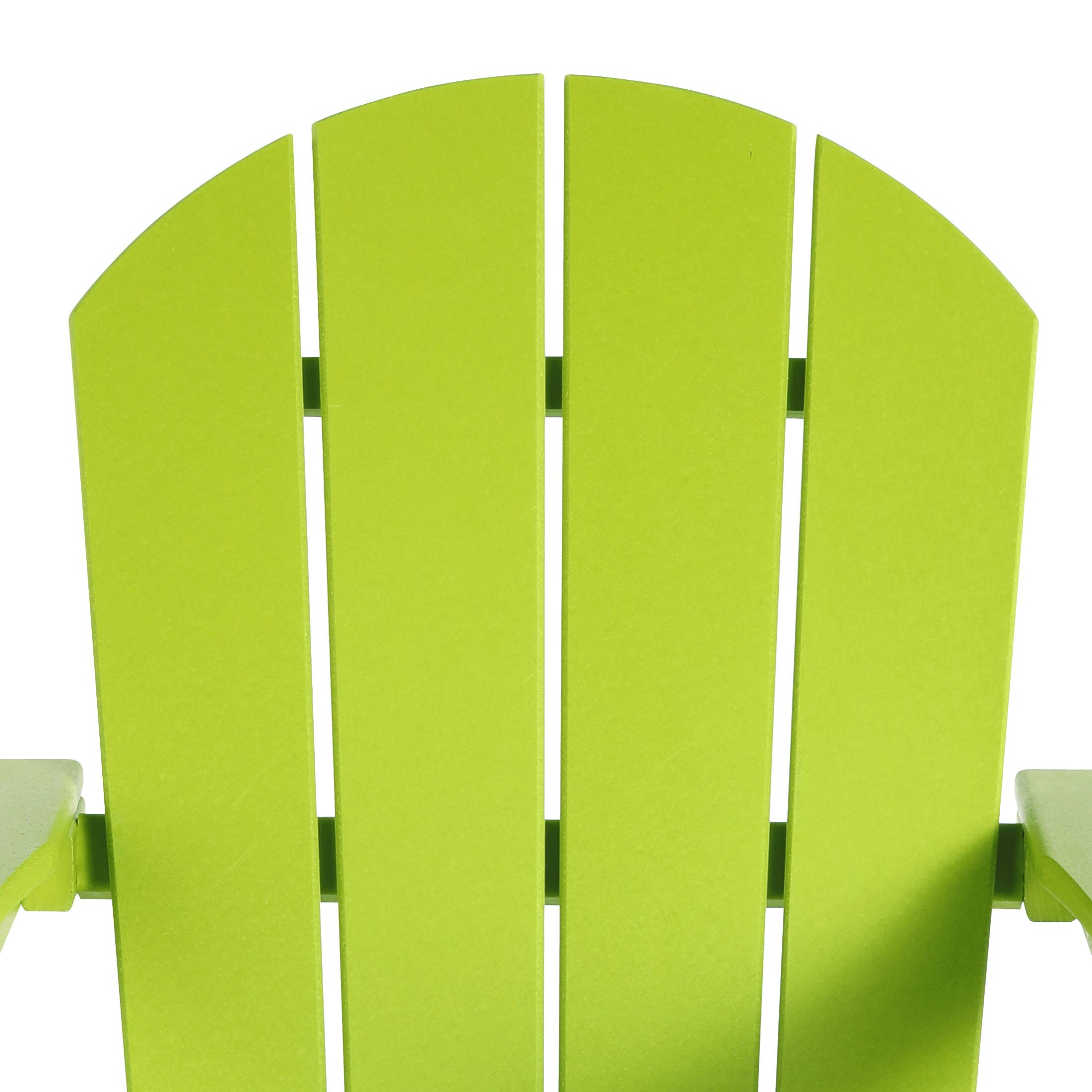 Alt View 5. WestinTrends - WestinTrends Malibu Outdoor / Patio Poly Adirondack rocking chair - Lime.