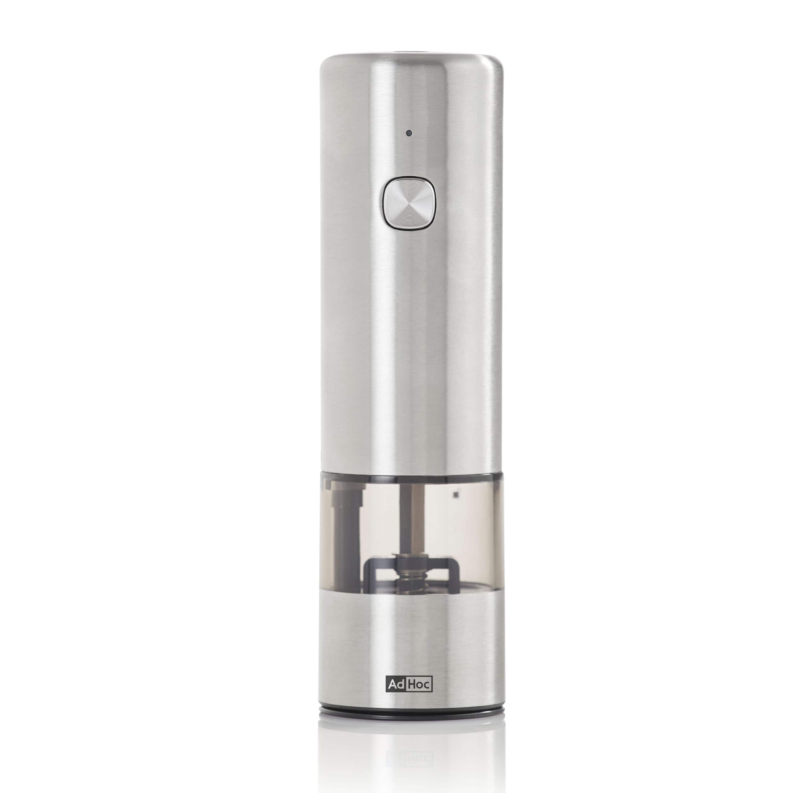 DKB Household Brands - AdHoc Electric Salt & Pepper Grinder – One-Touch, Quiet SilentDrive, Battery Powered, CeraCut Ceramic Mill - Regular - Stainless Steel price history on PriceWatchPro