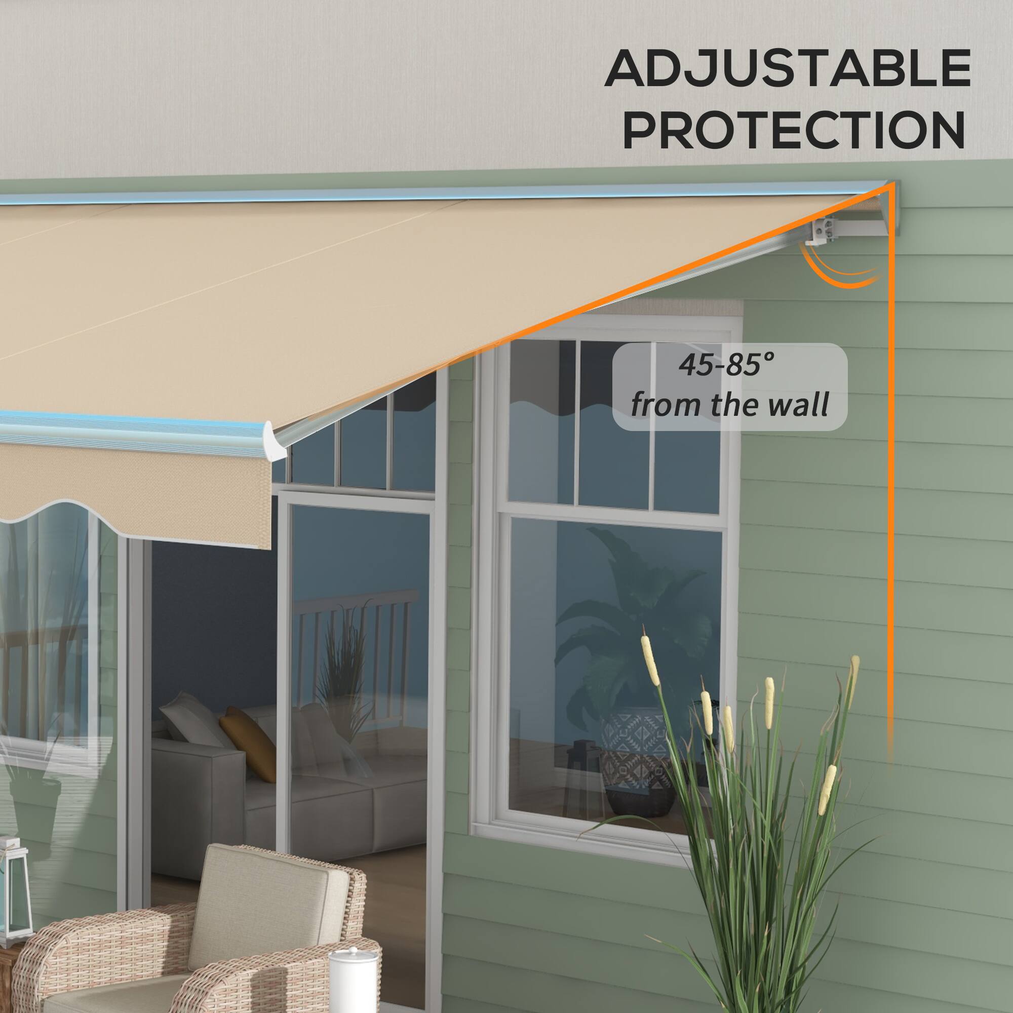 ADJUSTABLE PROTECTION 45-85° from the wall Contal