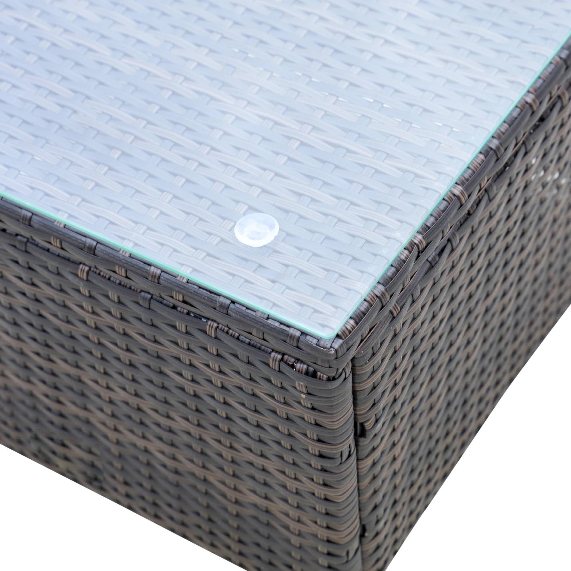 Alt View 2. Resenkos - Resenkos Outdoor Comfort Deluxe Lounge Chairs Set 2-Piece With 5-Level Backrest Adjustment, Thick Cushions, MixedBrown - MixedBrown.