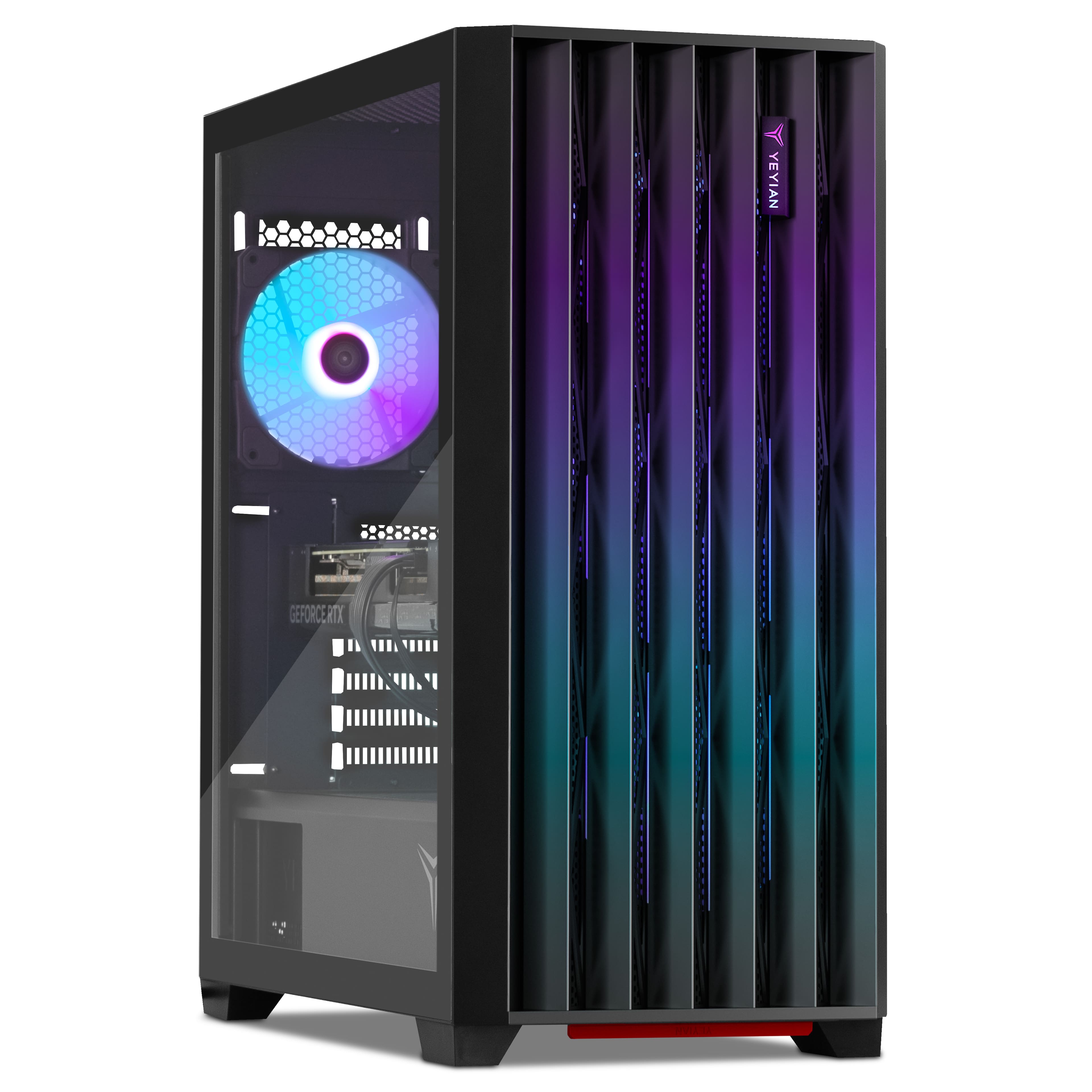 YEYIAN - Gaming PC. Intel Core i5 14400F, NVIDIA RTX 4070 12GB GDDR6X, 1TB NVMe, 32GB DDR5, 650W. Model  YPI-PG44F0C-4701B