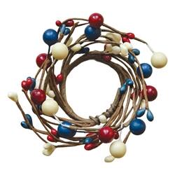 Front. BreeBe - Americana Berry Ring - 1-1/2" - Multicolor.