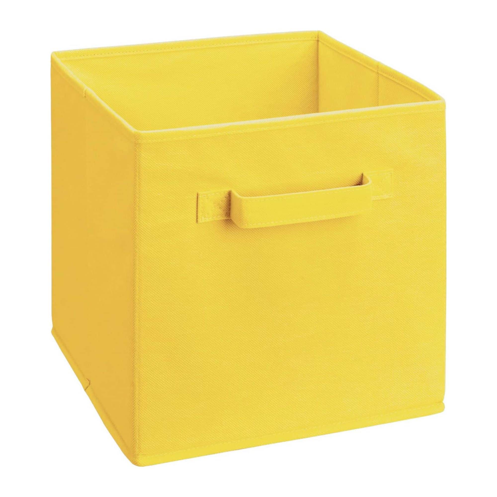 ClosetMaid - Cubeicals Fabric Drawer, Open Storage Organizing Bin - Yellow