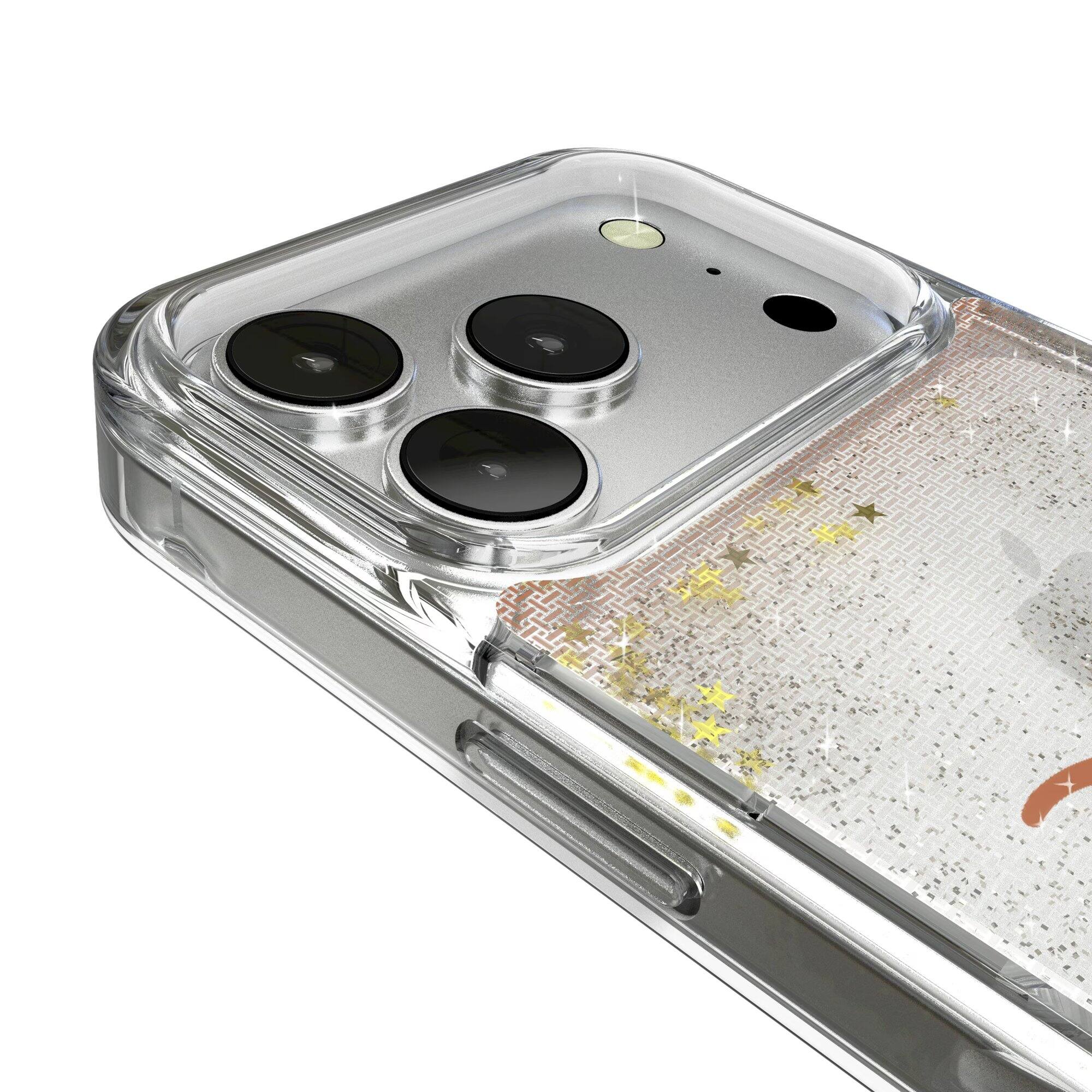 Alt View 2. Keyscaper - Texas Longhorns Linen Logo iPhone Glitter Case - 14 - Multicolor.