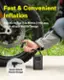 Fast & Convenient Inflation Add-Air to Car Tire Within 2 Minutes Quick-Attach Nozzle Design D 033