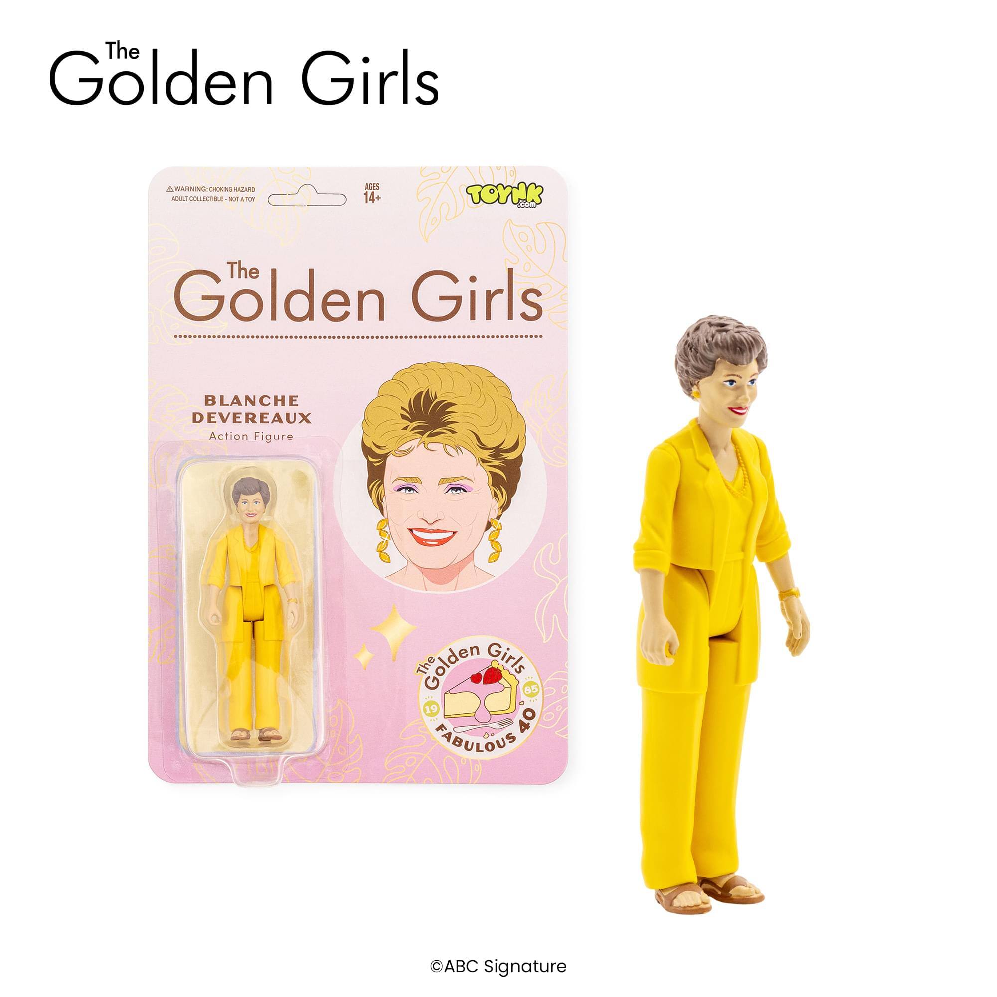 The Golden Girls  
BLANCHE DEVEREAUX  
Action Figure  
The Golden Girls  
40 FABULOUS  
©ABC Signature
