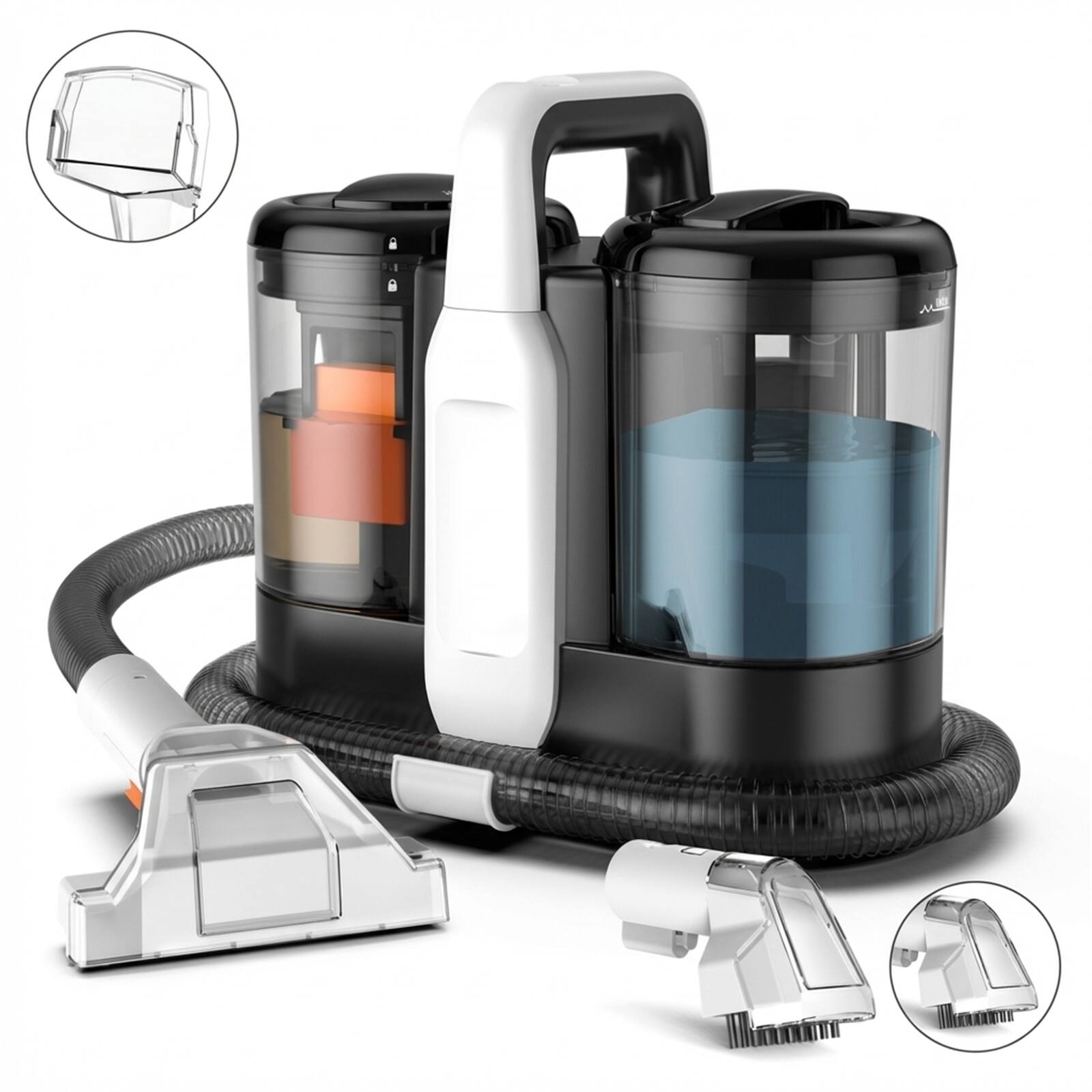 Loheer - Fabric Carpet Cleaner with 1500ML Tank, 11000Pa Suction & 450W Motor for Deep Cleaning - Black price history on PriceWatchPro