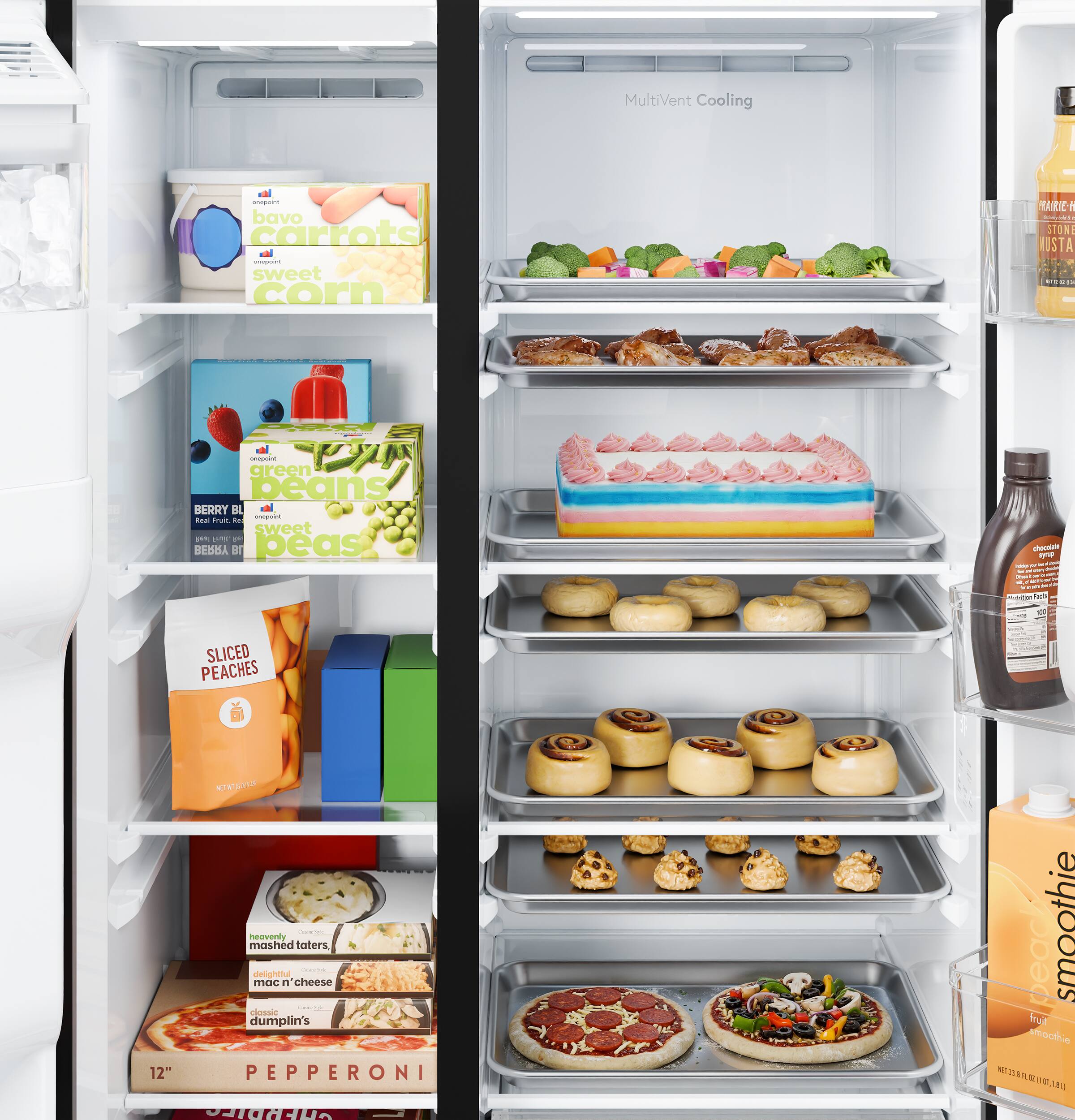- bavo carrots
- sweet corn
- MultiVent Cooling
- green beans
- BERRY BLUE sweet beans
- SLICED PEACHES
- heavenly mashed taters
- mac 'n cheese
- cheese dumplin's
- 12" PEPPERONI
- peach smoothie