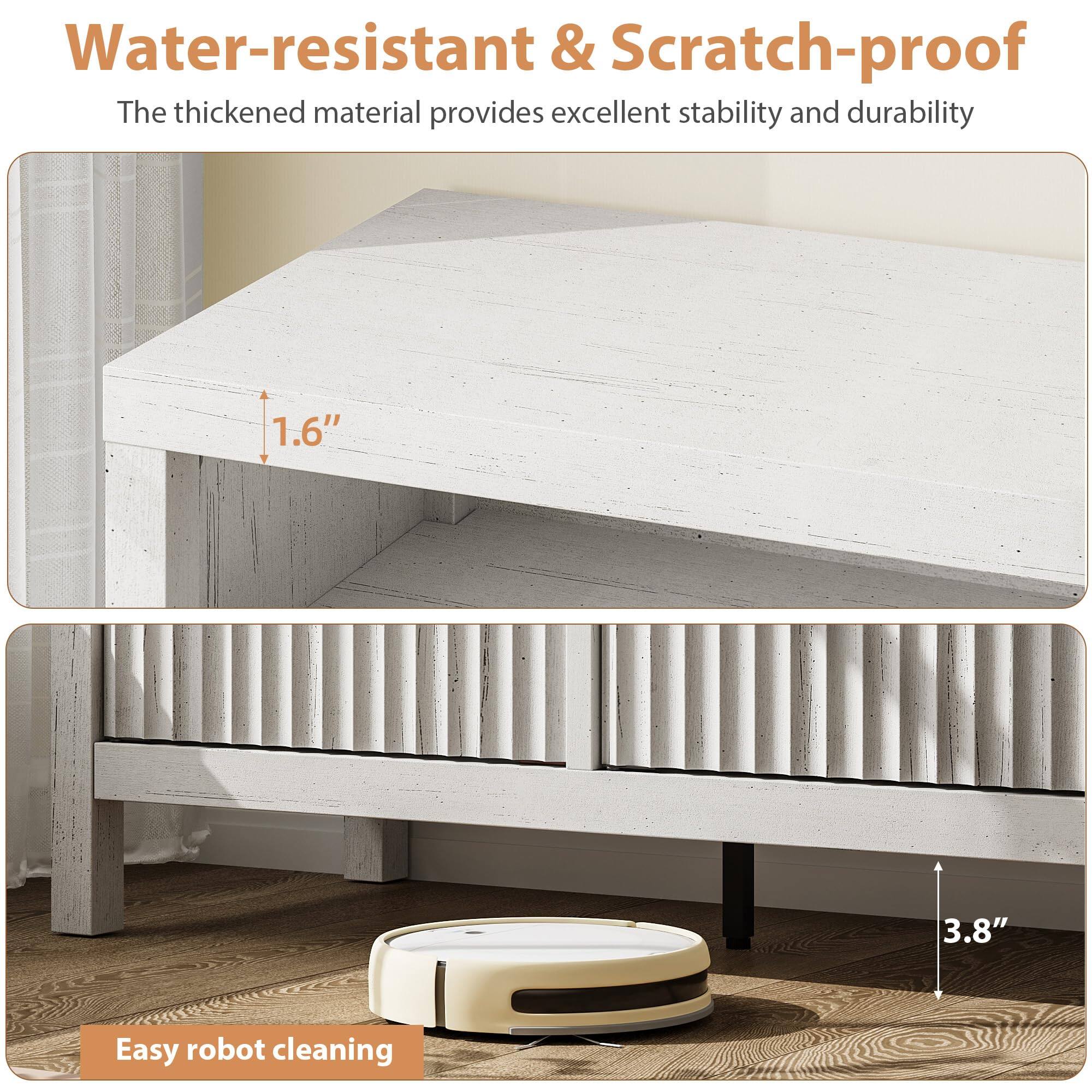 Water-resistant & Scratch-proof  
The thickened material provides excellent stability and durability  

1.6"  
3.8"  

Easy robot cleaning