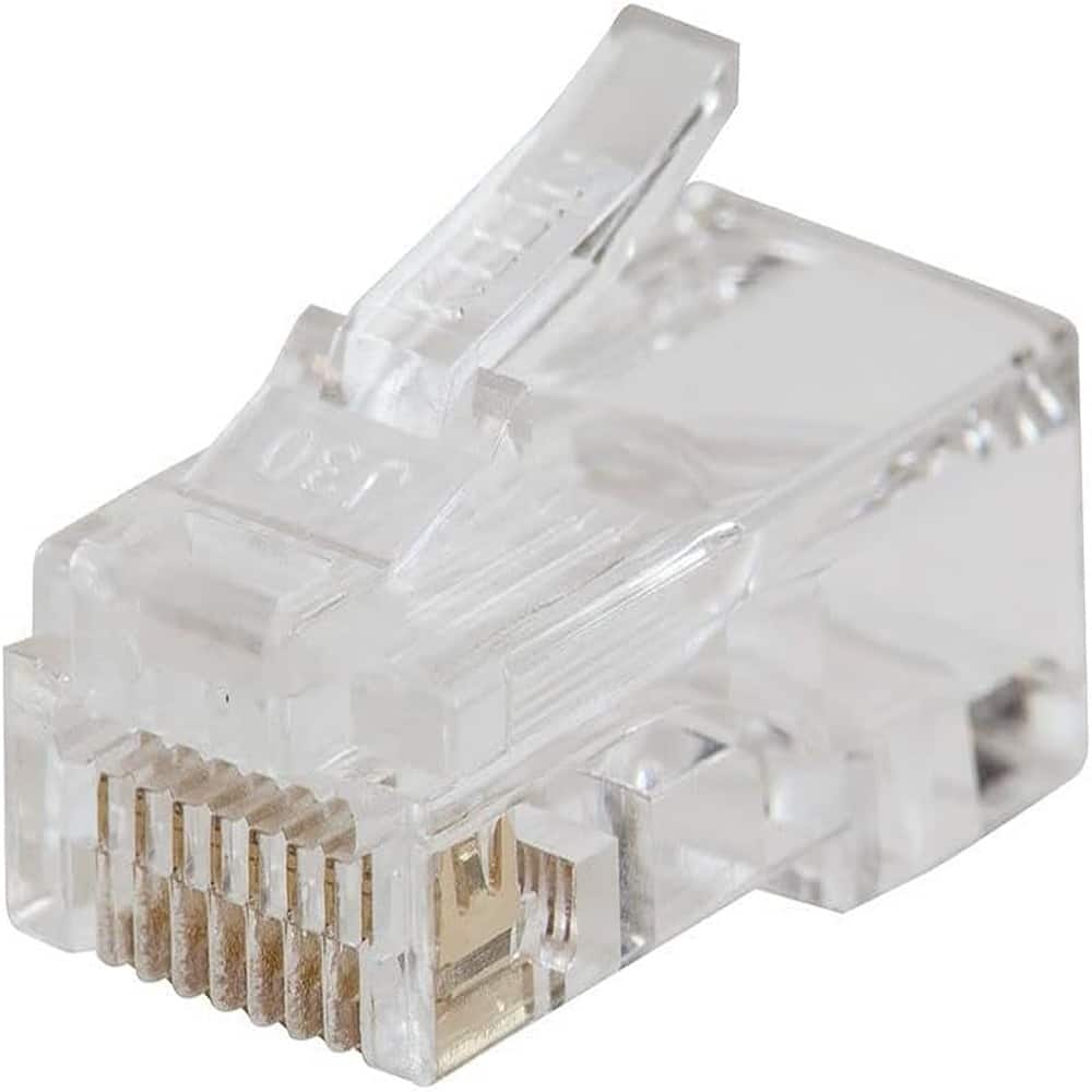 ACJPR - RJ45 Cat6 Pass-Through Connectors 50-Pack, Gold-Plated