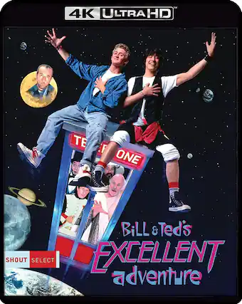 Front. Bill & Ted's Excellent Adventure - 4K Blu-Ray.