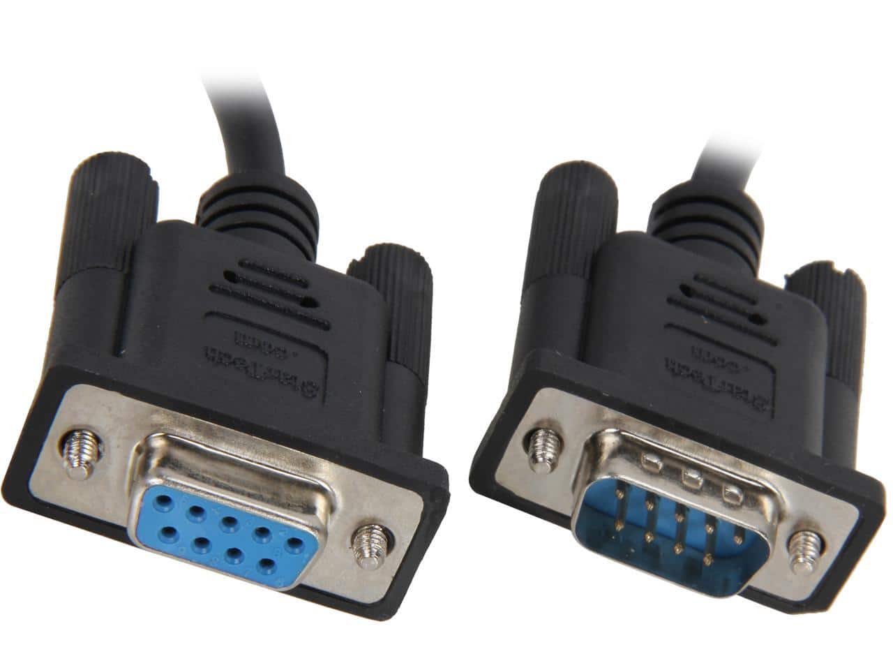 StarTech.com - StarTech SCNM9FM2MBK 2m Black DB9 RS232 Serial Null Modem Cable F/M