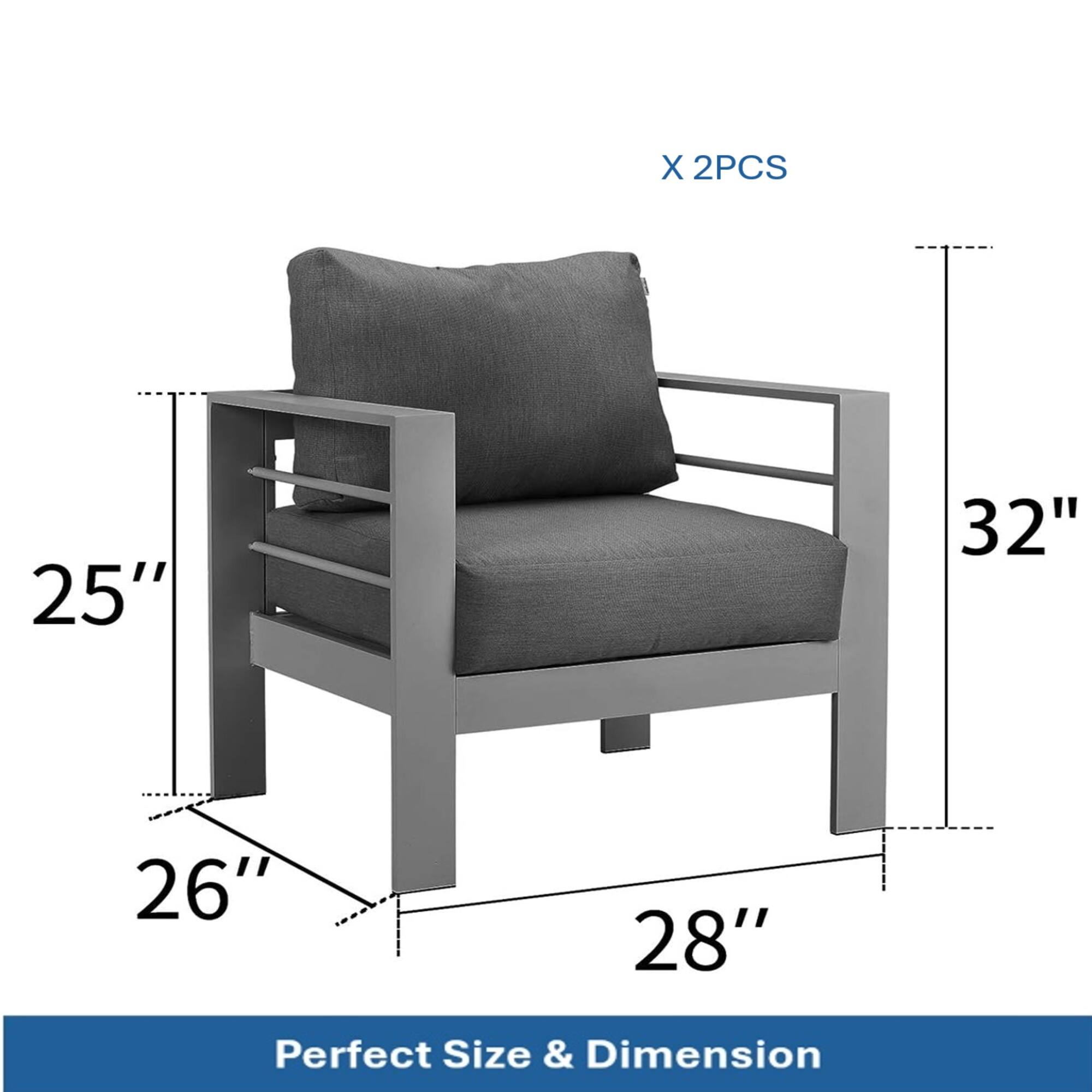 X 2PCS  
25" 32" 26" 28"  
Perfect Size & Dimension